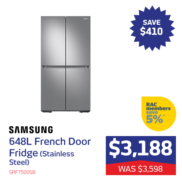 648L French Door Fridge (Stainless Steel)