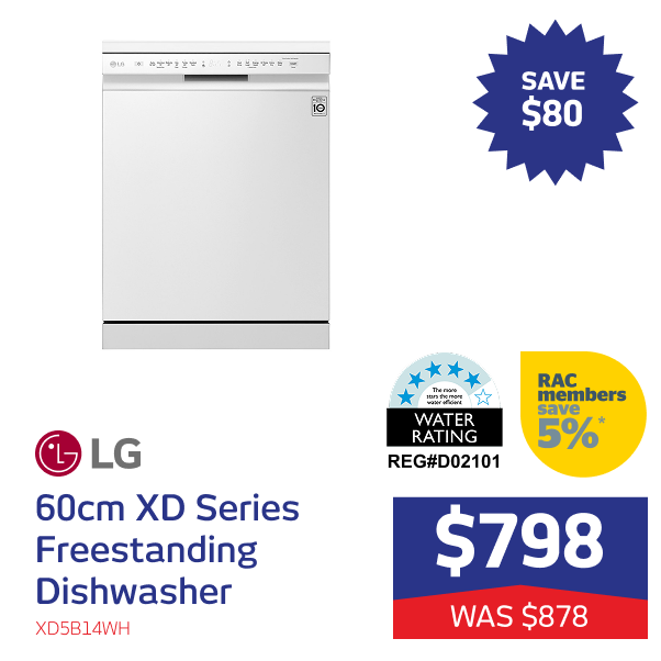 60cm XD Series Freestanding Dishwasher