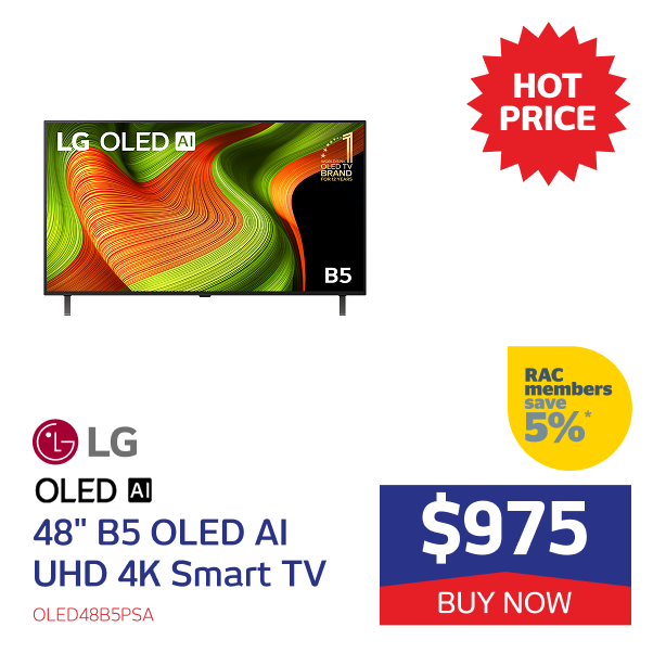 48" B5 OLED AI UHD 4K Smart TV