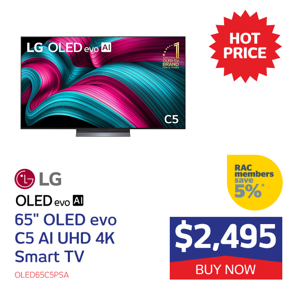 65" C5 OLED evo AI UHD 4K Smart TV