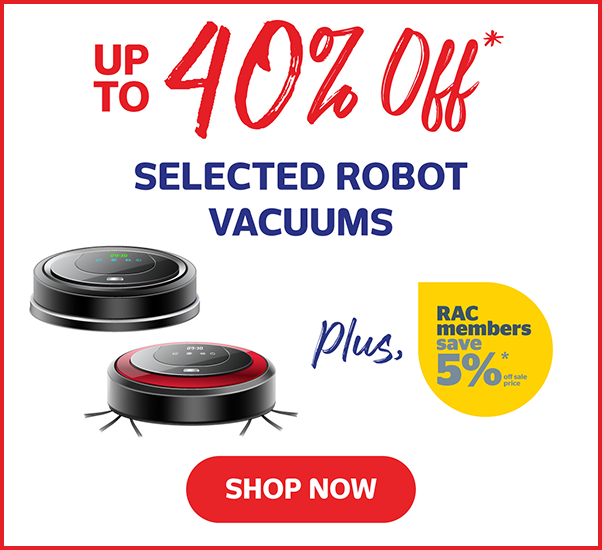 Up To 40% Off Selected Robot Vacuums