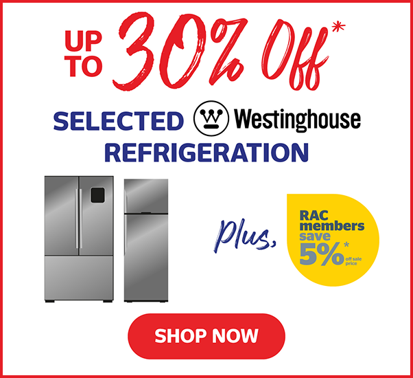 Up To 30% Off Selected Westinghouse Refrigeration