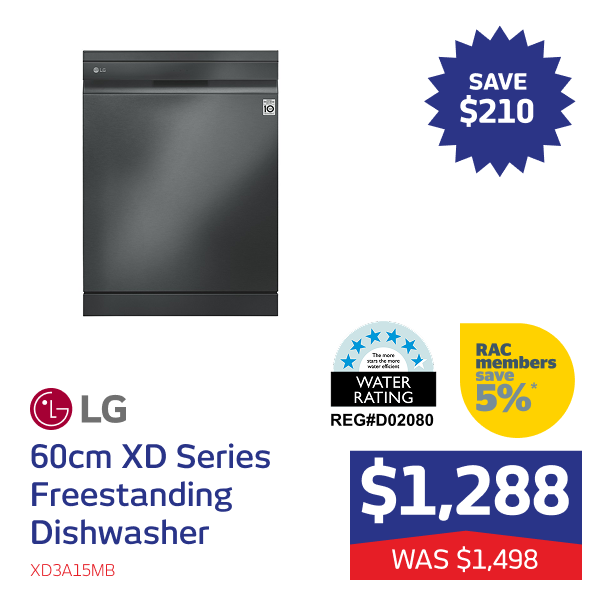 60cm XD Series Freestanding Dishwasher