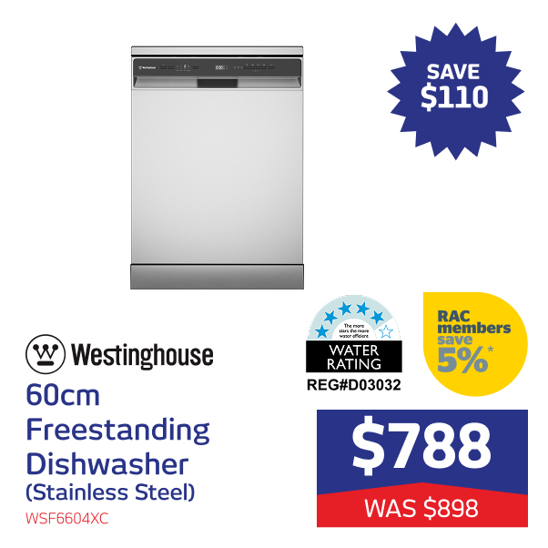 60cm Freestanding Dishwasher (Stainless Steel)