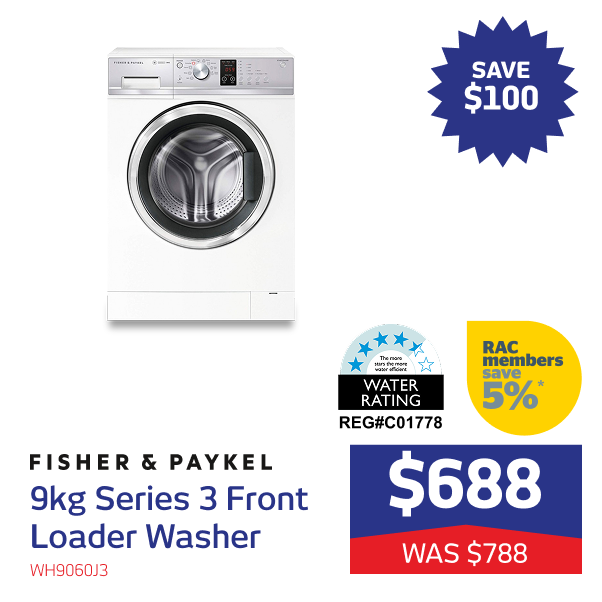 9kg Series 3 Front Loader Washer