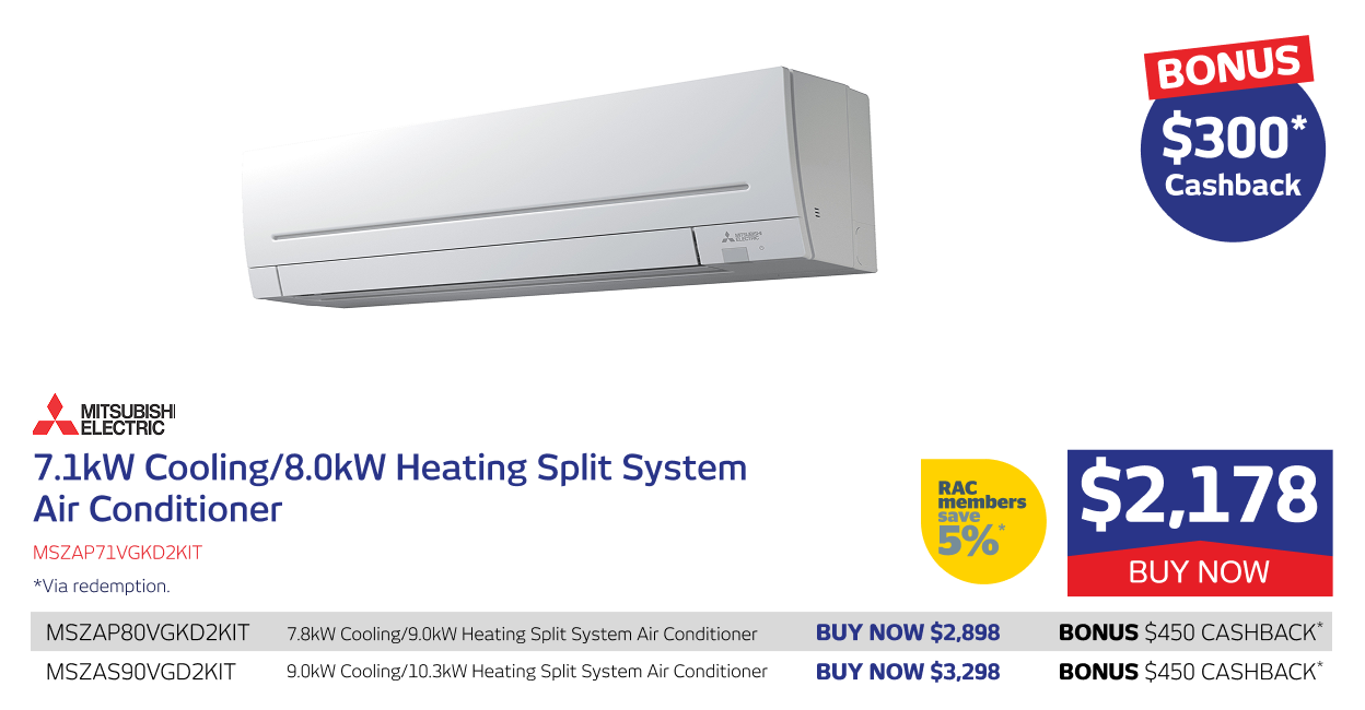 7.1kW/8.0kW Split System Air Conditioner