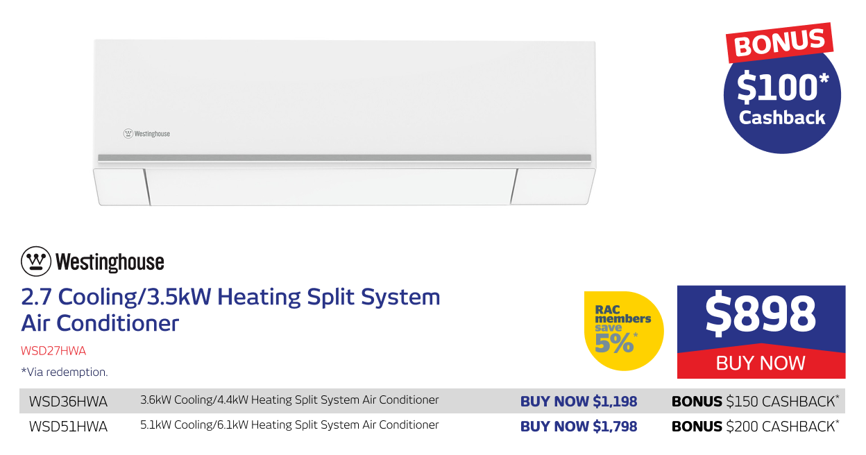 2.7/3.5kW Split System Air Conditioner