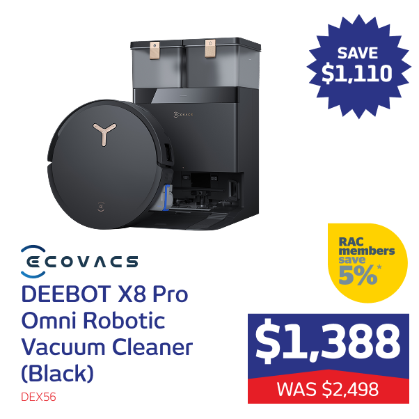 DEEBOT X8 Pro Omni Robotic Vacuum Cleaner (Black)