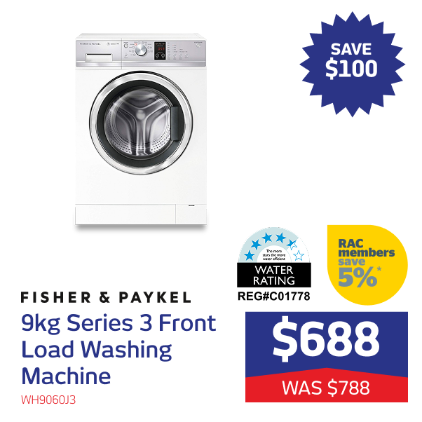 9kg Series 3 Front Loader Washer