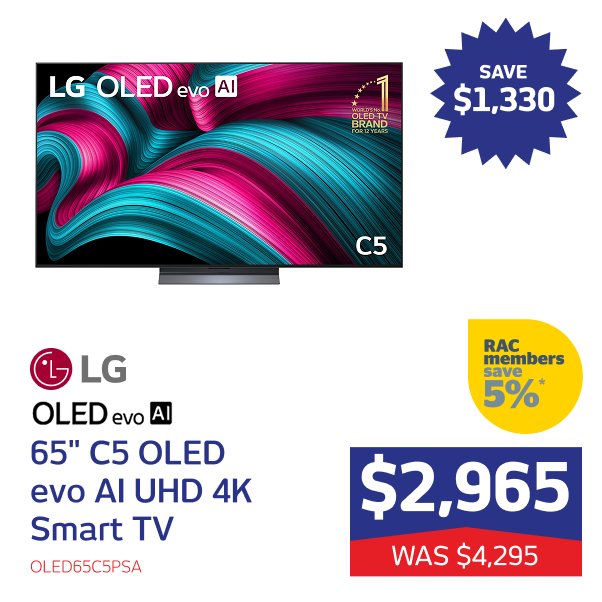 65" C5 OLED evo AI UHD 4K Smart TV