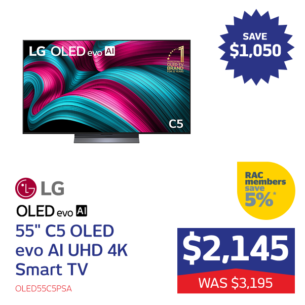 55" C5 OLED evo AI UHD 4K Smart TV