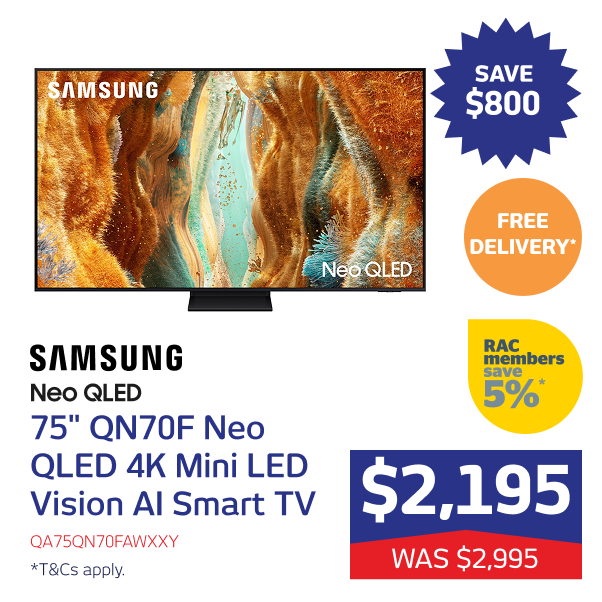 75" QN70F Neo QLED 4K Mini LED Vision AI Smart TV