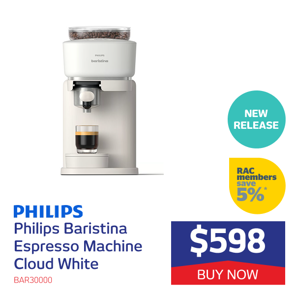 Philips Baristina Espresso Machine Cloud White