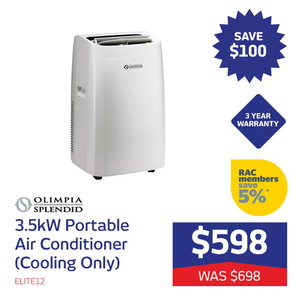 3.5kW Portable Air Conditioner (Cooling Only)