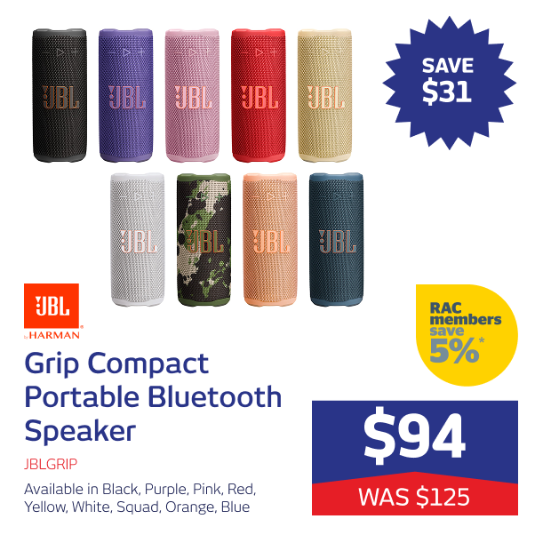 Grip Compact Portable Bluetooth Speaker