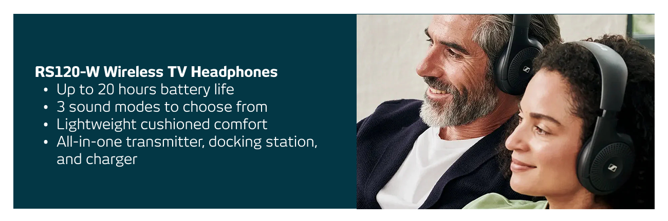 RS120-W Wireless TV Headphones