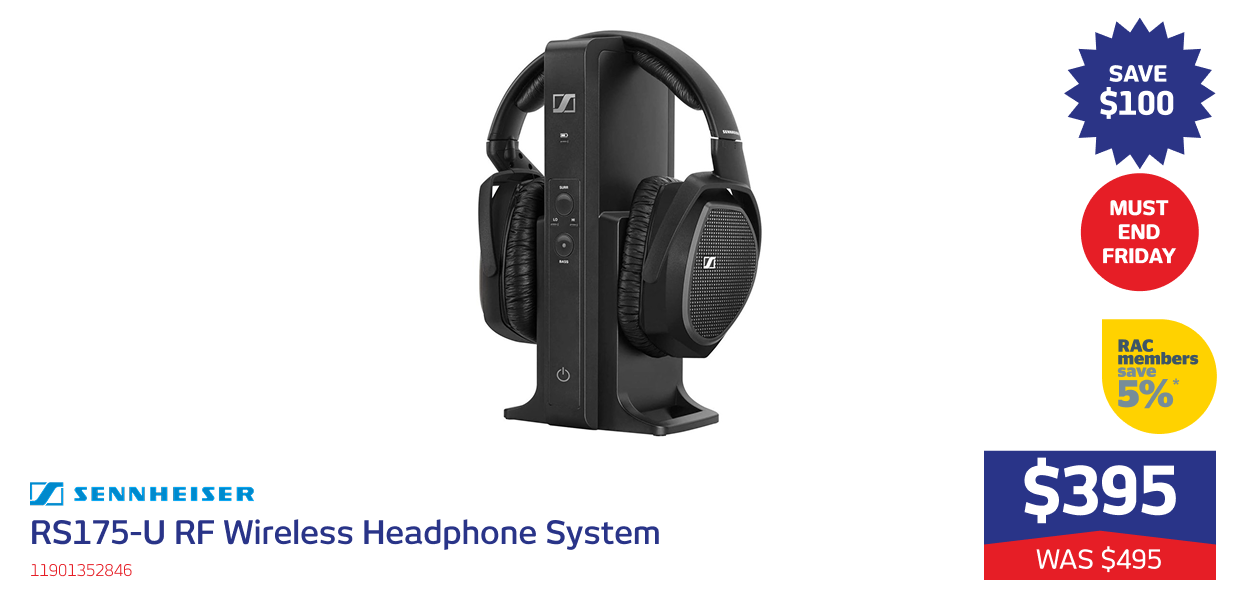 RS175-U RF Wireless Headphone System