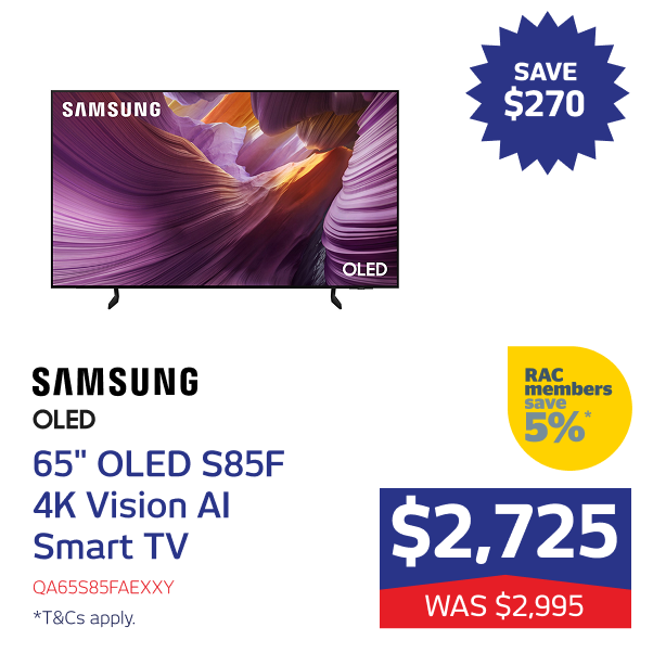 65" OLED S85F 4K Vision AI Smart TV