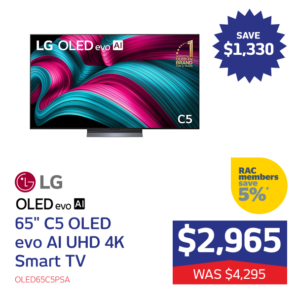 65" C5 OLED evo AI UHD 4K Smart TV