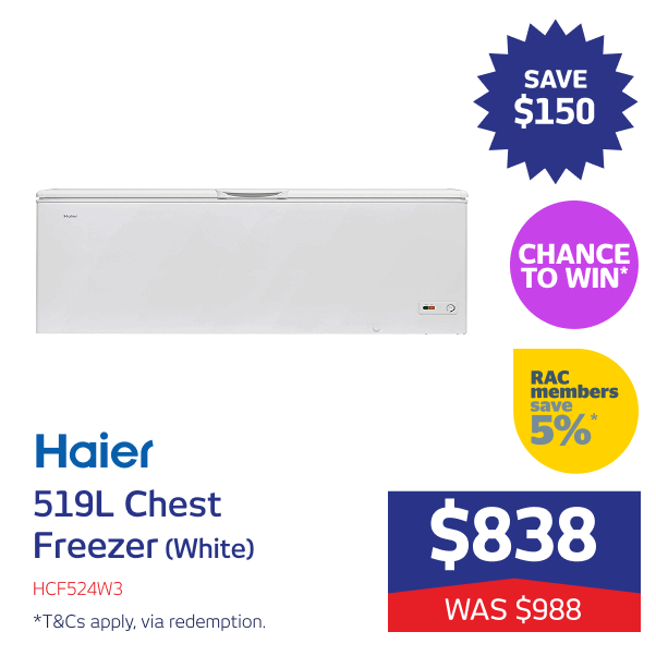 519L Chest Freezer (White)