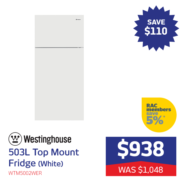 503L Top Mount Fridge (White)