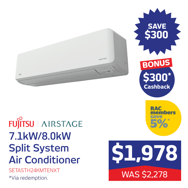 7.1kW/8.0kW Lifestyle Next Inverter Split System