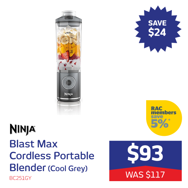 Blast Max Cordless Portable Blender (Cool Grey)