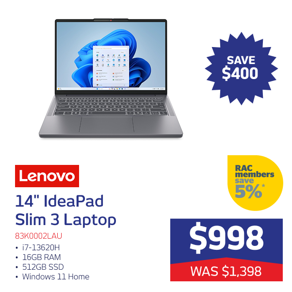 14" IdeaPad Slim 3 Laptop