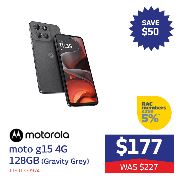 moto g15 4G 128GB (Gravity Grey)