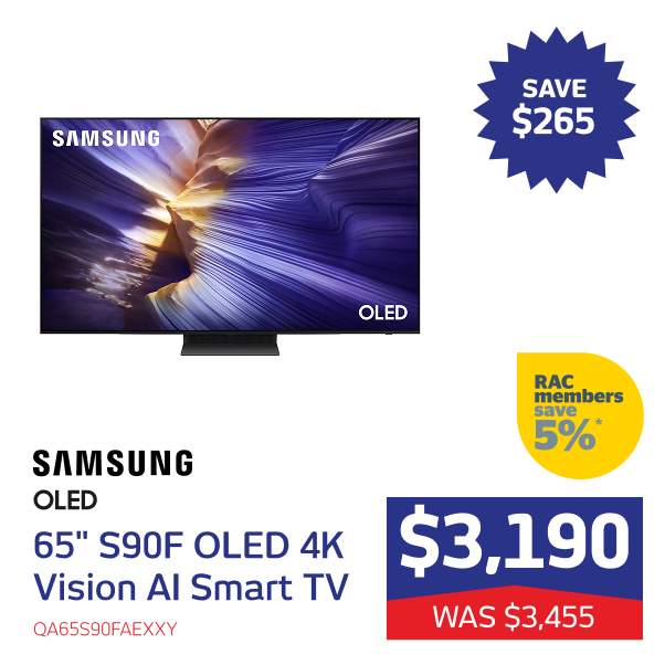 65" S90F OLED 4K Vision AI Smart TV