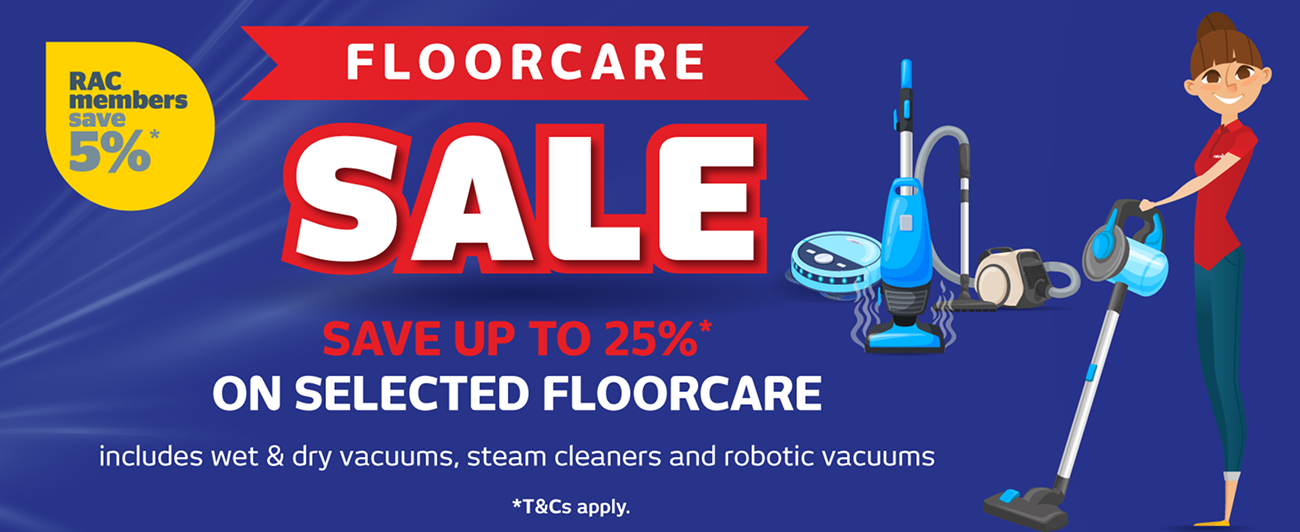 Save Up To 25%* On Selected Floorcare