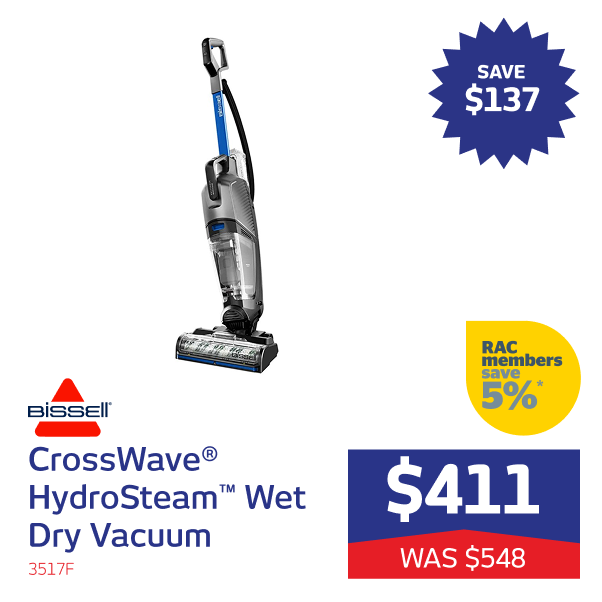 CrossWave® HydroSteam™ Wet Dry Vacuum