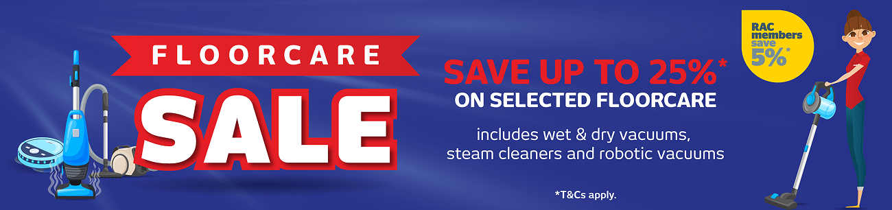 Save Up To 25%* On Selected Floorcare
