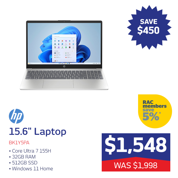 16.6" Laptop Core Ultra 7 155H 32GB RAM 512GB W11H