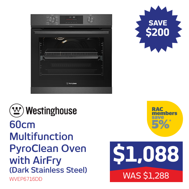 60cm Multifunction PyroClean Oven with AirFry (Dark Stainless Steel)