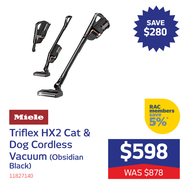 Triflex HX2 Cat & Dog Cordless Vacuum (Obsidian Black)