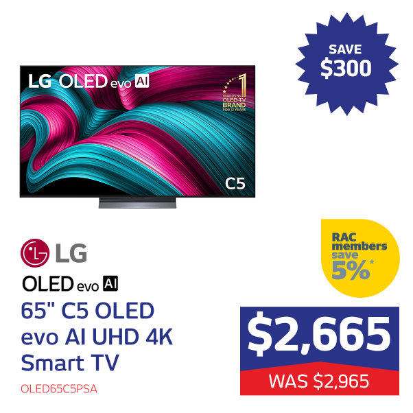 65" C5 OLED evo AI UHD 4K Smart TV