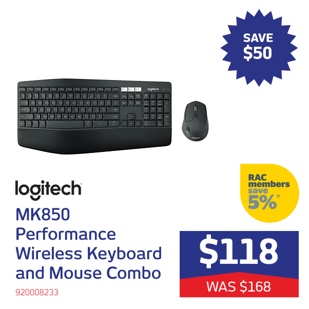 MK850 Performance Wireless Keyboard and Mouse Combo