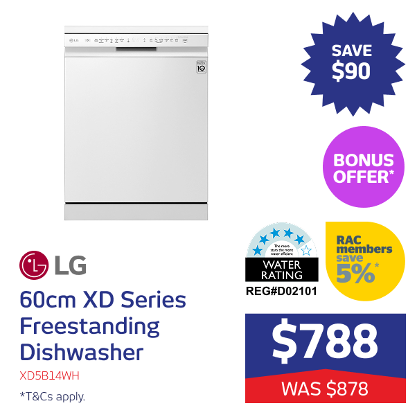60cm XD Series Freestanding Dishwasher