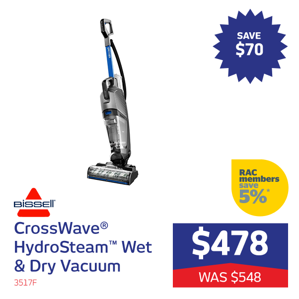 CrossWave HydroSteam Wet & Dry Vacuum