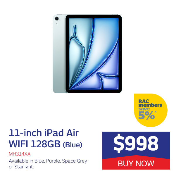 11INCH IPAD AIR WIFI 128GB RAM (BLUE)