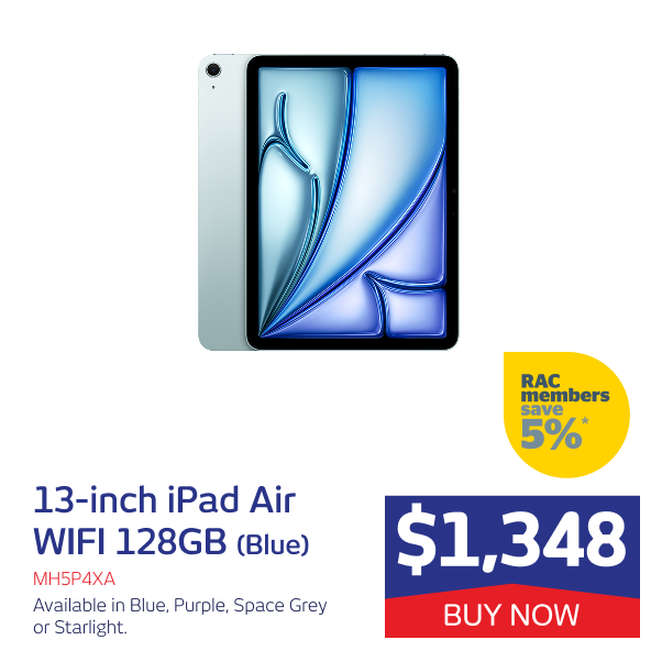 13INCH IPAD AIR WIFI 128GB RAM (BLUE)