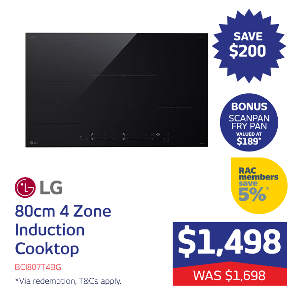 80cm 4 Zone Induction Cooktop