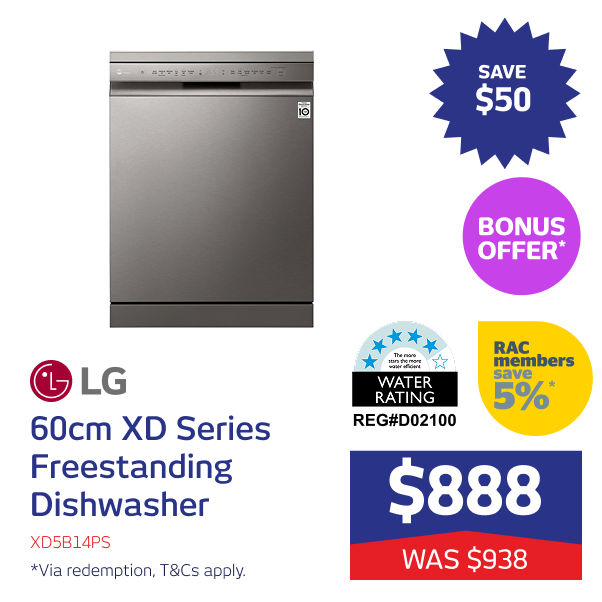 60cm XD Series Freestanding Dishwasher