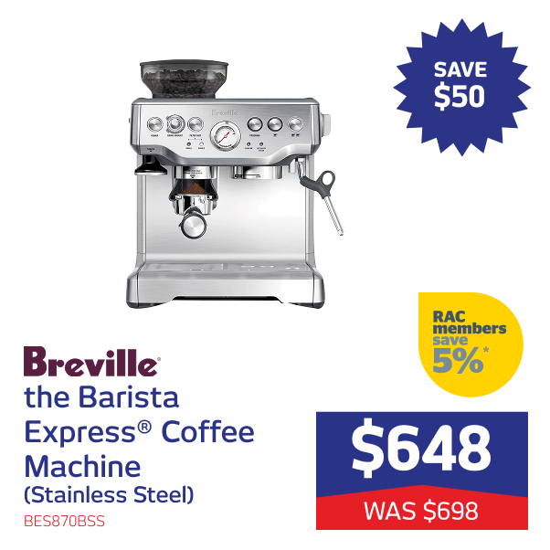 the Barista Express® Coffee Machine (Stainless Steel)