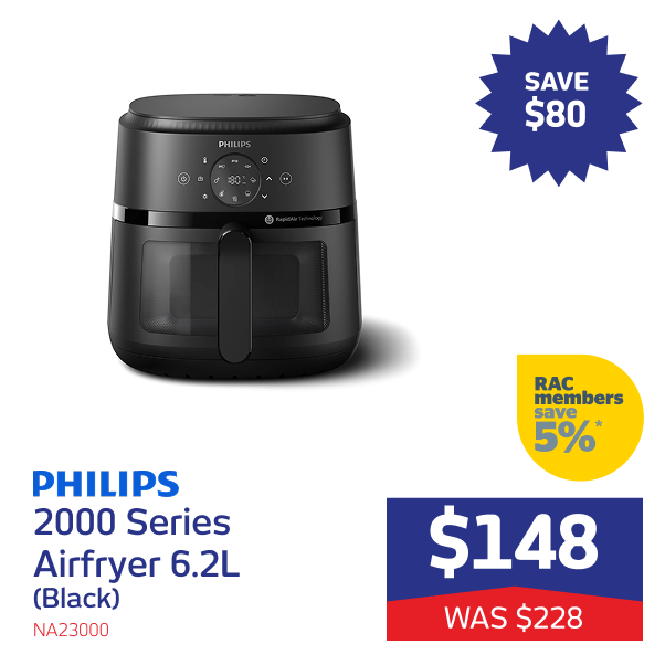 2000 Series Airfryer 6.2L (Black)