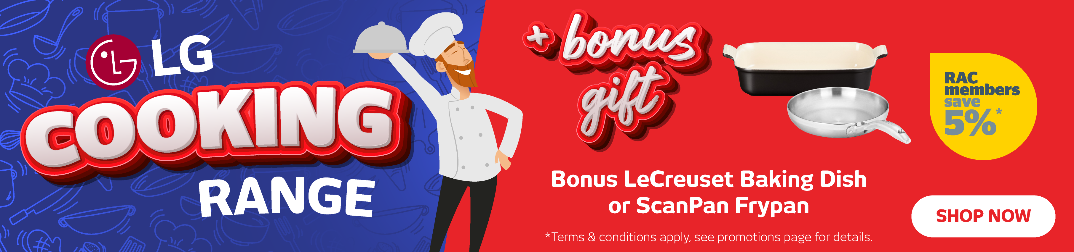Bonus Gift On Selected LG Cooking Appliances