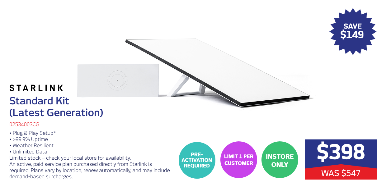 Starlink Standard Kit (Latest Generation)
