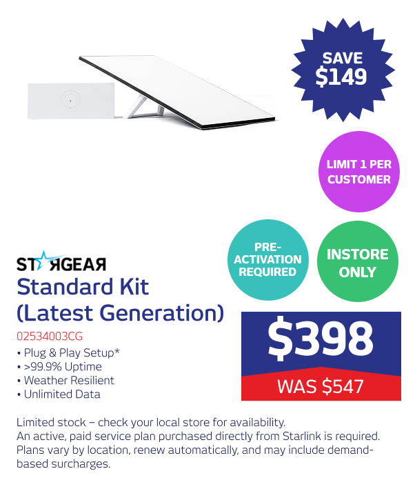 Starlink Standard Kit (Latest Generation)
