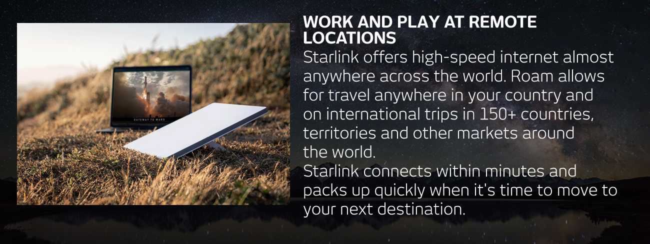 Work and play at remote locations